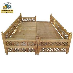 تخت سنتی باکس دار صنایع چوبی خمسه مدل CSP03 