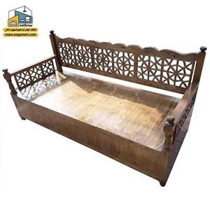 تخت سنتی چهار نفره  صنایع چوبی خمسه مدل CSP10