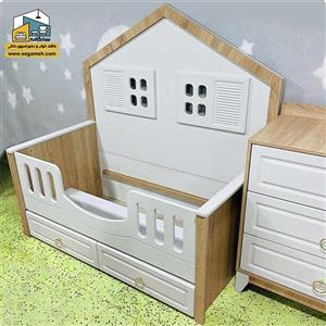تخت خواب کودک  سیسمونی مدل کلبه کد BCP08