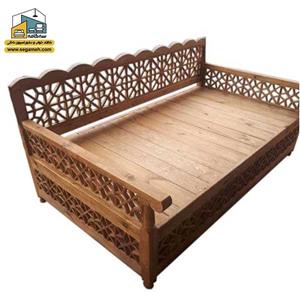 تخت سنتی چهار نفره صنایع چوبی خمسه مدل CSP17