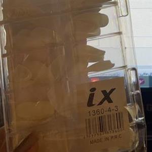 تیپ ناخن مصنوعی آی ایکس IX مدل نوک تیز شیری 100 عددی کد 3-4-1360 