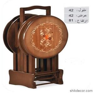 میز عسلی تاشو چمدانی معرق کد 14
