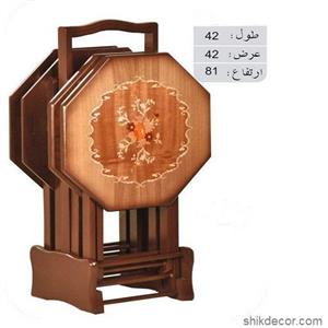 میز عسلی تاشو چمدانی معرق کد 8