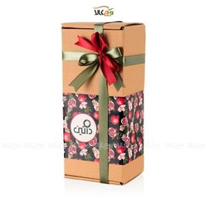 هدیه شرکتی داتین (نوروزی) شکلات دست‌ساز، دمنوش و آجیل وگان کد 018