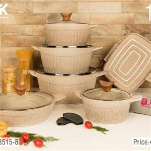 سرویس قابلمه گرانیتی 15 پارچه بی وی کی BVK