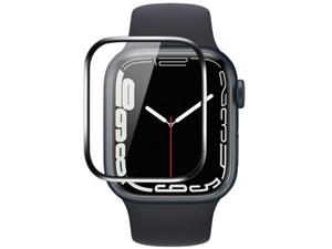 محافظ صفحه نمایش اپل واچ 41 میلی‌متری سری 7 کوتتسی Coteetci iWatch7 frame full Glue tempered glass 24002-41 