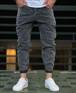 شلوار جین مام فیت ذغالی درجه یک