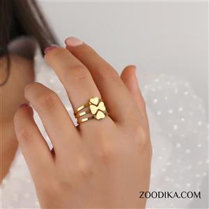 انگشتر زنانه استیل مدل مگنولیا کد AAE-70