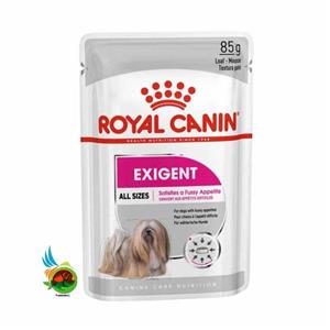 پوچ سگ اگزیجنت رویال کنین Royal canin all sizes exigent وزن ۸۵ گرم