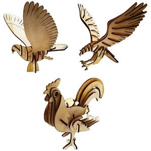 پازل سه بعدی چوبی برتاریو مدل باغ پرندگان Bertario Birds Garden 3D Wood Puzzle