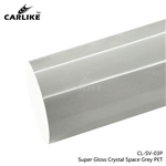 کاور PPF کارلایک رنگ طوسی کریستال براق محافظ بدنه خودرو Carlike Super Gloss Crystal Space Grey Vinyl