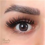 لنز رنگی فصلی بیوتی 500 ساعته، شماره 7 مدل NQB210 دور دار خاکستری تیره BEAUTY COLORED CONTACT LENS NUMBER 7 NQB210