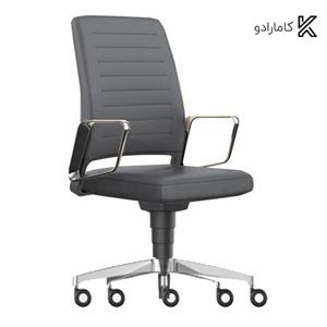 صندلی اداری مدل E404 انیکس دسته ثابت کروم نظری