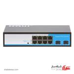 سوئیچ اچ اریوای HRUI HR901-AFG-82NS دسکتاپ 8 پورت 10/100/1000Mbps با 2 پورت SFP