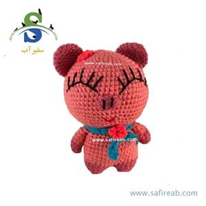 عروسک بافتنی سگ و گربه مدل خوک چانگ لیر