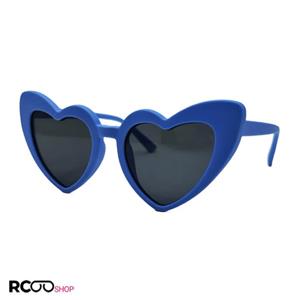 عینک آفتابی بچه گانه ژله ای پلاریزه با فریم قلبی و آبی مدل 052