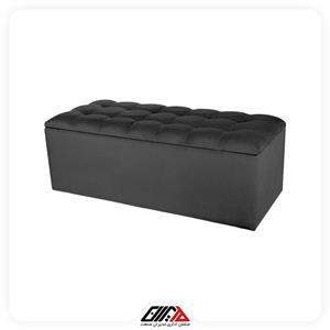 پاف دو نفره صندوقی مشکی