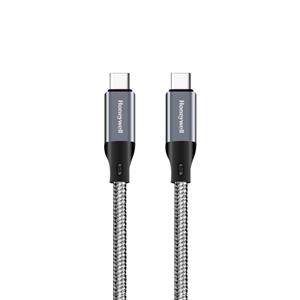 کابل تبدیل USB-C به USB-C هانیول مدل HC000039/CBL/1.2M/GRY/B طول ۱/۲ متر