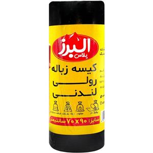 کیسه زباله رولی پرفراژ دار 80x90 البرز پلاستیک 