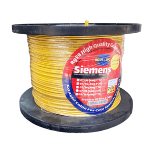 کابل کواکسیال rg59 ترکیبی مغزی 08 مس شیلد 144 رشته برق 1.5 * 2 متراژ 305