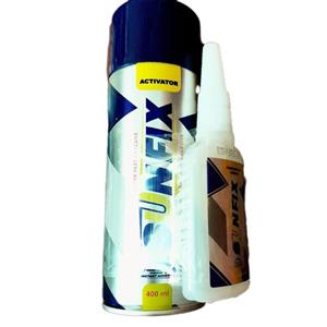 چسب 123 سانفیکس مدل ACTIVATOR حجم 400 میلی لیتر SUNFIX
