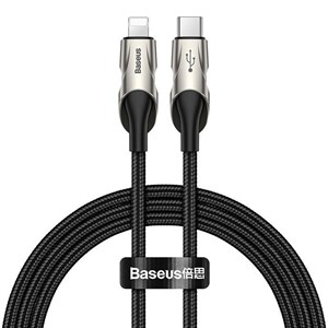 کابل شارژ و دیتا type c به lightning 1 متری pd 18w baseus catlyy-01 