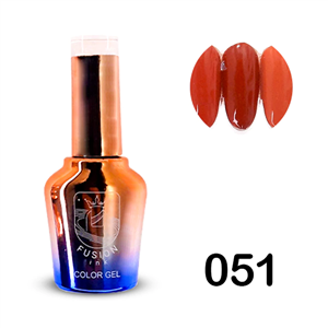 لاک ژل ناخن فیوژن شماره 051 FUSION COLOR GEL