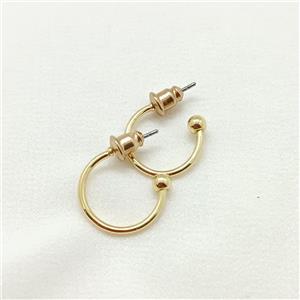 گوشواره حلقه ای آبکاری طلا