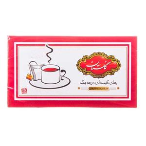 چای سیاه کیسه ای درجه یک گلستان 25 عددی