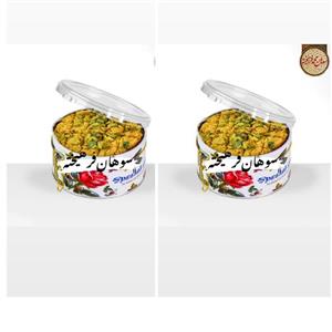 پک دو عددی سوهان حبه ای مخلوط کره ای با مغز پسته()