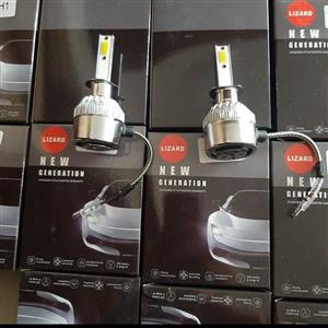 هدلایت خودرو لیزارد  پایه H1 رنگ سفید بسته دو عددی h1