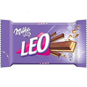 MILKA-شکلات لیو 4 انگشتی (LEO) 33 گرمی میلکا