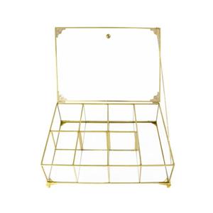جعبه دمنوش مدل باکس شیشه ای کد 596