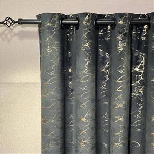 پرده آماده مخمل طلاکوب