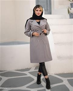 ترنچ کت زنانه کتان