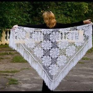 اشارپ بافتنی فرفره ای