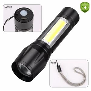 چراغ قوه شارژی سه حالته LED نور مهتابی
