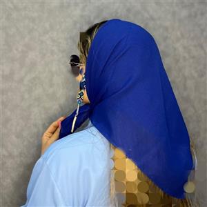 مینی اسکارف آبی کاربنی