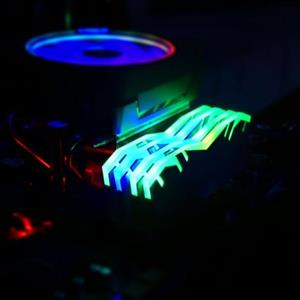 کاور رم خنک کننده وهیتسینک رم کامپیوتر رقص نور دار RGB مدل 102S رنگ طلایی