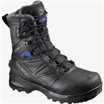 کتانی پوتین ساق دار ضد آب زنانه سالامون فرانسه SALOMON TOUNDRA PRO CLIMASALOMON WATERPROOF Winterschuhe Damen  Phantom  Black  Amparo Blue