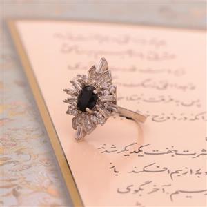 انگشتر یاقوت کبود زنانه کد 1689