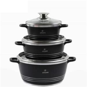 سرویس قابلمه 6 پارچه لایف اسمایل مدل LUP-6-3BB