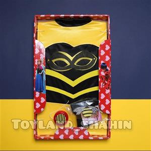 ست لباس دختر زنبوری، لباس زنبور ملکه(100 و 110 سانت)4تا 8 سال