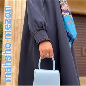 مانتو عبایی کرپ الیزه مدل متینا ماه شو مزون