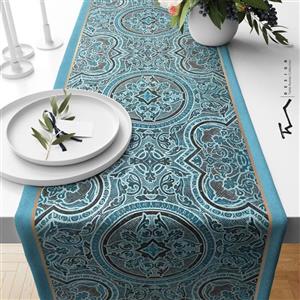 رانر طرح سنتی 3 - سایز 40 در 140 سانتیمتر - جنس دو رو مخمل پورش - کیفیت عالی