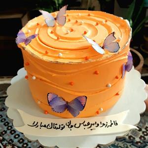 کیک تولد پروانه