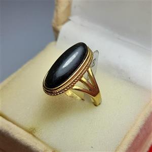 انگشتر طلاروس نگین درشت،رنگ ثابت