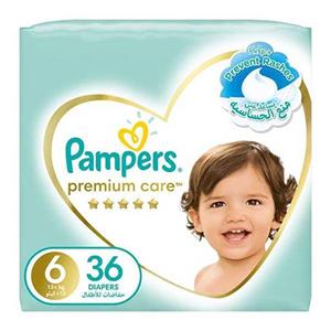 پوشک پریما سفید سایز 6 تعداد 36 عددی