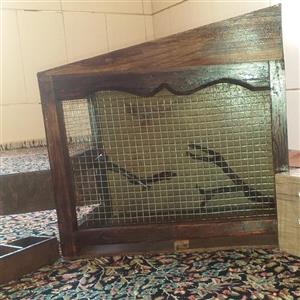 قفس چوبی پرنده طرح  کلبه