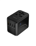 آداپتور مسافرتی یونیورسال 65 وات پاورولوژی Powerology Universal Multi-Port Travel Adapter with 4 Type-C P65W4PD